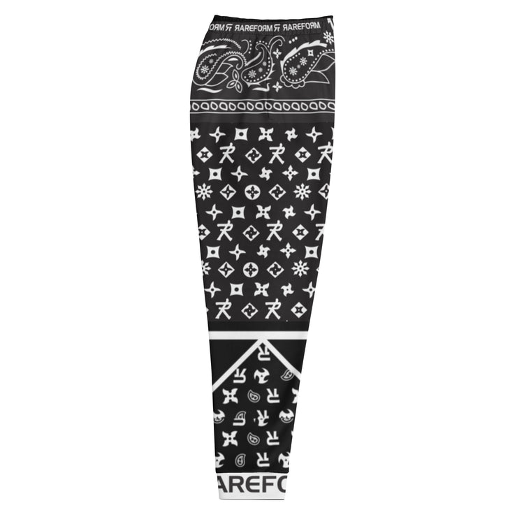 Men's Joggers - Ninja Paisley - Black