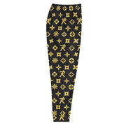 Men's Joggers Ninja Star - All Over Print Blk/Gold