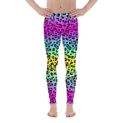 Electric Leopard Print - Men's Leggings