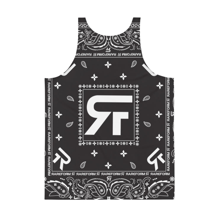 Unisex Tank Top - Ninja Paisley Blk/W