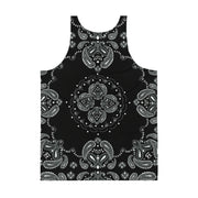 Unisex Tank Top - Black Paisley
