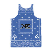 Unisex Tank Top - King Benz - Ninja Paisley - Blue