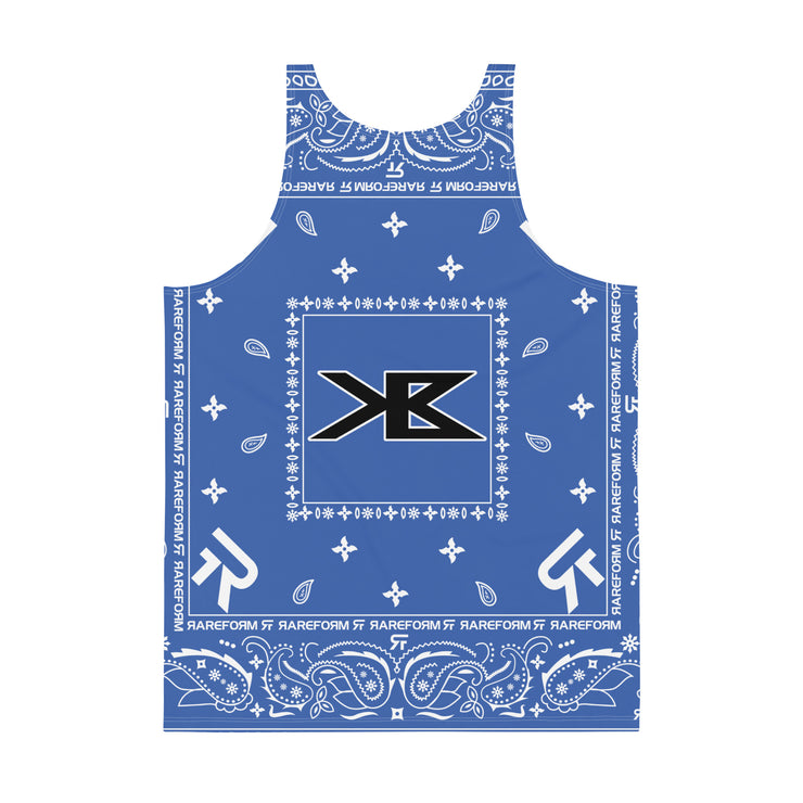 Unisex Tank Top - King Benz - Ninja Paisley - Blue