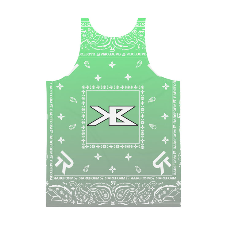 Unisex Tank Top - King Benz - Green Gradient