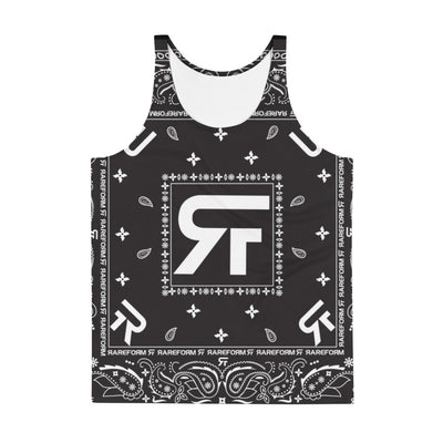 Unisex Tank Top - Ninja Paisley Blk/W