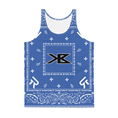 Unisex Tank Top - King Benz - Ninja Paisley - Blue