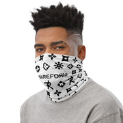Neck Gaiter Neck Gaiter Ninja Star - All Over print white/black