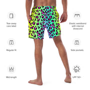 Men's swim trunk - Electric Leopard Print