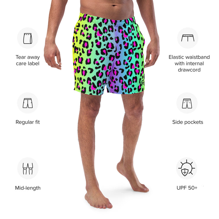 Men's swim trunk - Electric Leopard Print