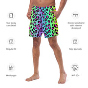 Men's swim trunk - Electric Leopard Print