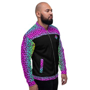 Unisex Bomber Jacket - Electric Leopard Print