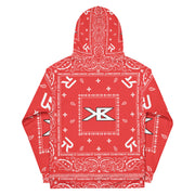 Unisex Hoodie - King Benz - Ninja Paisley - Red