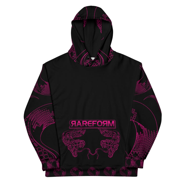 Unisex Hoodie - Nibru - Holy Snakes - Pink