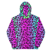 Unisex Hoodie - Electric Leopard Print