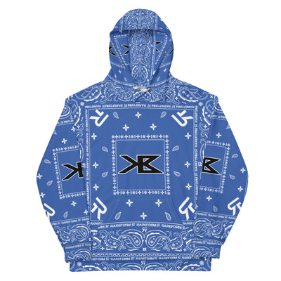 Unisex Hoodie - King Benz - Ninja Paisley - Blue