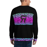Unisex Sweatshirt - Electric Leopard Print