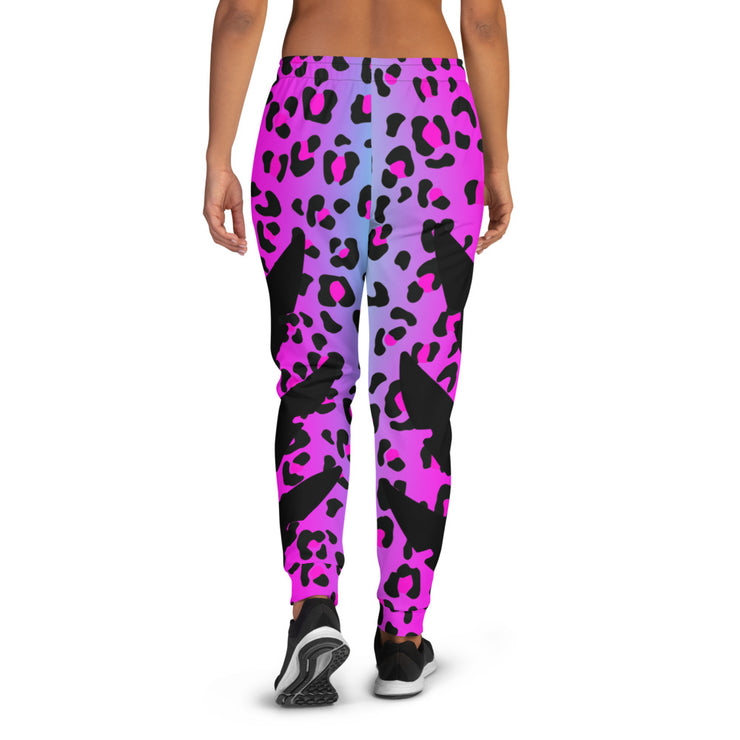 Women's Joggers Electric Leopard Print