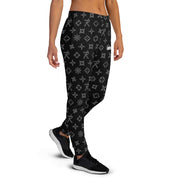 Women's Joggers Ninja Star - All Over Print  Black/Grey