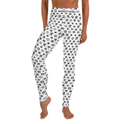 Yoga Leggings Ninja Star - All Over print Black/White