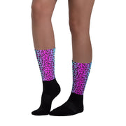 Electric Leopard Print - Socks